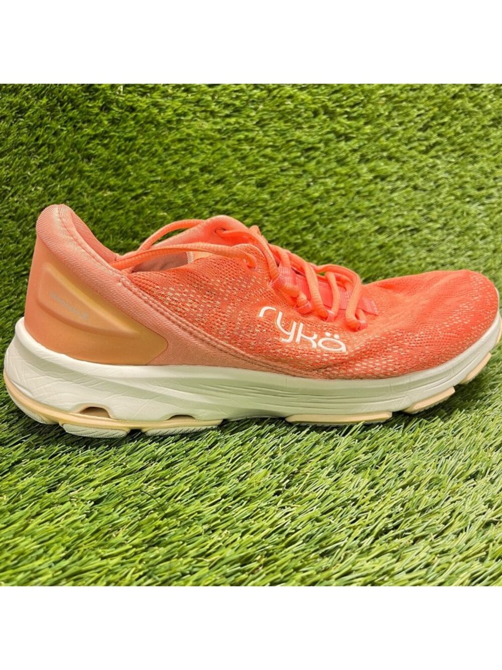 Ryka Devotion X Womens Size 9.5D Orange White Athletic Running Shoes Sneakers